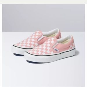 pink checkered vans